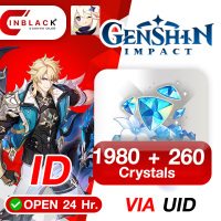 Genshin Impact (ID) - 1980 + 260 Crystal Top up UID By Inblackm Open 24 hr.