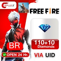 Free Fire (BR) - 110+10 Diamond Top up UID By Inblackm Open 24 hr.