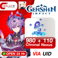 Genshin Impact (TH) - 980 + 110 Chronal Nexus Top up UID By Inblackm Open 24 hr.