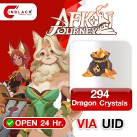 AFK JOURNEY - 294 ( 280+14 ) Dragon Crystals Top up UID By Inblackm Open 24 hr.