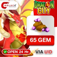 Dragon City - 65 GEM Top up User ID by Inblackm Open 24 hr.