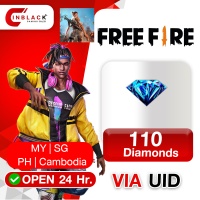 Free Fire(MY | SG | PH | Cambodia) - 100 Diamond Top up UID By Inblackm Open 24 hr.