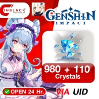Genshin Impact (TH) - 980 + 110 Crystal Top up UID By Inblackm Open 24 hr.