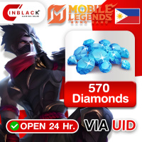 Mobile Legends: Bang Bang (Philippines) - 570 Diamonds Top up UID By inblack Open 24 hr.