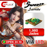 Sword of Justice (SEA) - 1980 Jades + Bonus 30.99$ Top up UID By Inblackm Open 24 hr.