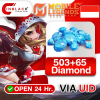 Mobile Legends: Bang Bang (Indonesia) - 568 (503+65) Diamonds Top up UID By Inblackm Open 24 hr.