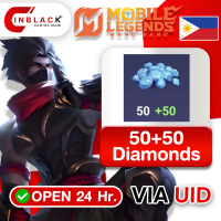 Mobile Legends: Bang Bang (Philippines) - 100 Diamonds ( 50+50 First Recharge ) Top up UID By inblack Open 24 hr.