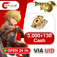 Dragon Nest M: Classic (SEA) - 3000 + 130 Cash Pack Top up UID By Inblack Open 24 hr.