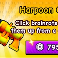 Escape Tsunami For Brainrots - Harpoon Gun [795R]