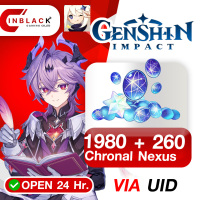 Genshin Impact (TH) - 1980 + 260 Chronal Nexus Top up UID By Inblackm Open 24 hr.