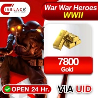 War War Heroes (VVVVH WW II) - 7800 Gold Top up UID By Inblackm Open 24 hr.