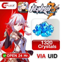 Honkai Impact 3 ASIA - 1320 Crystals  via UID by Inblackm open 24 hr.