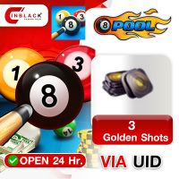 8 Ball Pool (GL) - 3 Golden Shots 1.99$ Top up UID By Inblackm Open 24 hr.