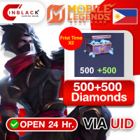 Mobile Legends: Bang Bang (Philippines) - 500 + 500 (Limit 1 time / ID) Top up UID By inblack Open 24 hr.