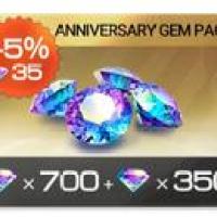 Racing Master SEA Top Up Anniversary Gem Pack (700+350), only need User ID
