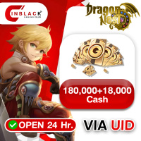 Dragon Nest M: Classic (SEA) - 180000 + 18000 Cash Pack Top up UID By Inblack Open 24 hr.