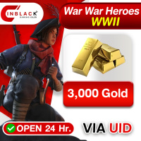 War War Heroes (VVVVH WW II)  - 3000 Gold Top up UID By Inblackm Open 24 hr.