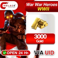 War War Heroes (VVVVH WW II) - 3000 Gold Top up UID By Inblackm open 24 hr.