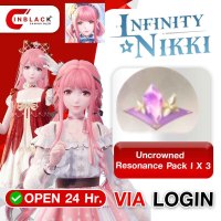 Infinity Nikki - Uncrowned Resonance Pack I X 3  (1.49$) Top up via LOGIN By Inblack Open 24 hr.
