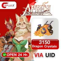 AFK JOURNEY - 3150 ( 3000+150 ) Dragon Crystals Top up UID By Inblackm Open 24 hr.