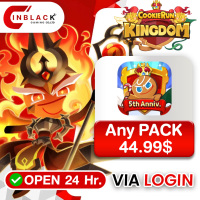Cookie Run: Kingdom - Any PACK 44.99$ Top up via LOGIN By Inblack Open 24 hr.