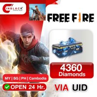 Free Fire (MY | SG | PH | Cambodia) - 4360 Diamond Top up UID By Inblackm Open 24 hr.
