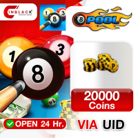 8 Ball Pool (GL) - 20000 Coins 1.99$ Top up UID By Inblackm Open 24 hr.
