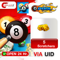 8 Ball Pool (GL) - 5 Scratchers 1.99$ Top up UID By Inblackm Open 24 hr.