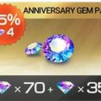 Racing Master SEA Top Up Anniversary Gem Pack (70+35), only need User ID