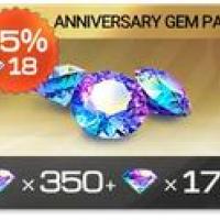 Racing Master SEA Top Up Anniversary Gem Pack (350+175), only need User ID