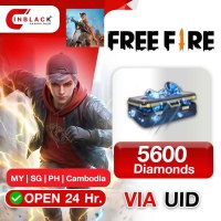 Free Fire (MY | SG | PH | Cambodia) - 5600 Diamond Top up UID By Inblackm Open 24 hr.