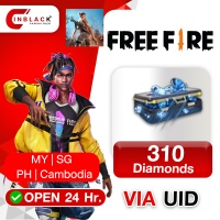 Free Fire (MY | SG | PH | Cambodia) - 310 Diamond Top up UID By Inblackm Open 24 hr.