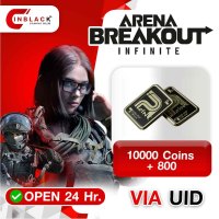 Arena Breakout: Infinite (GL) - 10000 Coins + 800 99.99$ Top up UID By Inblack Open 24 hr.