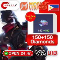 Mobile Legends: Bang Bang (Philippines) - 150 + 150 (Limit 1 time / ID) Top up UID By inblack Open 24 hr.