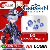 Genshin Impact - 60 Chronal Nexus Top up Via Login By Inblackm Open 24 hr.