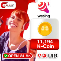 [ Promotion ] WeSing Top up 11194  K-Coin UID by Inblackm open 24 hr.