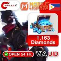 Mobile Legends: Bang Bang (Philippines) - 1163 Diamonds Top up UID By inblack Open 24 hr.