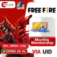 Free Fire (EU , CIS) - Monthly Membership Top up UID By Inblackm Open 24 hr.