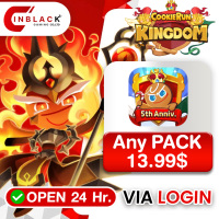 Cookie Run: Kingdom - Any PACK 13.99$ Top up via LOGIN By Inblack Open 24 hr.