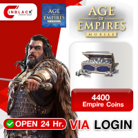 Age of Empires Mobile (GL) - 4400 Empire Coins 9.99$ Top up Via Login By Inblack Open 24 hr.