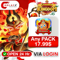 Cookie Run: Kingdom - Any PACK 17.99$ Top up via LOGIN By Inblack Open 24 hr.