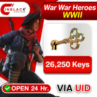 War War Heroes (VVVVH WW II)  -  26250 Key Top up UID By Inblackm Open 24 hr.