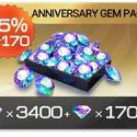 Racing Master SEA Top Up Anniversary Gem Pack (3400+1700), only need User ID