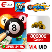 8 Ball Pool (GL) - 800000 Coins 34.99$ Top up UID By Inblackm Open 24 hr.