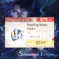 Love and Deepspace - Rippling Wave Pack I $1 (LOGIN METHOD) **Need Account & Password to login**