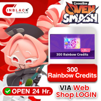CookieRun OvenSmash (SEA) - 300 Rainbow Credits Top up Web Shop LOGIN By Inblackm Open 24 hr.