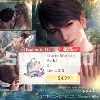 Love and Deepspace - Shared Warmth Pack I $5 (LOGIN METHOD) **Need Account & Password to login**