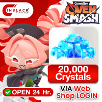 CookieRun OvenSmash (SEA) - 20000 Crystals Top up Web Shop LOGIN By  Inblackm Open 24 hr.