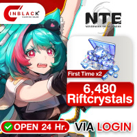 Neverness to Everness - NTE - 6480 Riftcrystals ( First Time X 2 ) 99.99$ Top up Via LOGIN By Inblackm Open 24 hr.