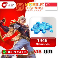 Mobile Legends: Bang Bang (Singapore) -  1446 Diamonds Top up UID By Inblackm Open 24 hr.